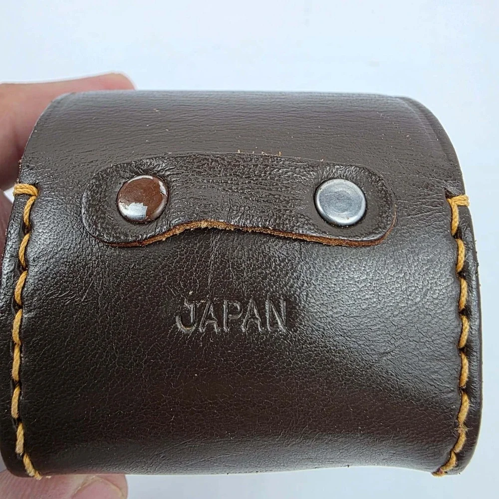 Vintage Automatic Lens Converter Japan with Leather Case and Caps Black